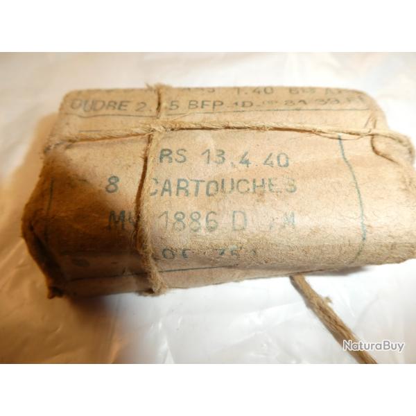 paquets de 8 cartouches 8mm Lebel fusil