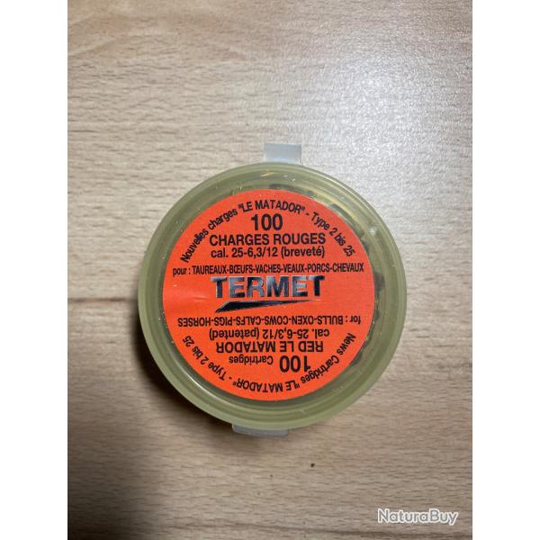 Charges Rouges Matador cal25 (6,3/12)