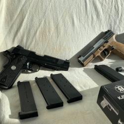 Lot KJworks G17 - APS 1911 Gladiator - accessoires