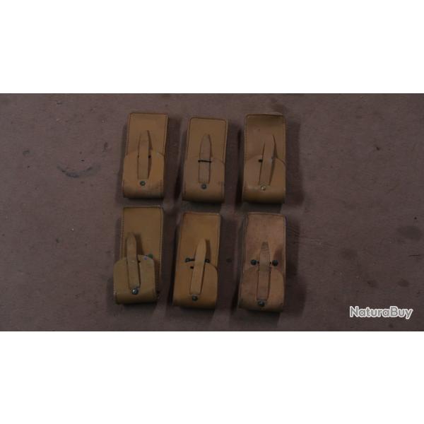 Trousse UC vide en cuir MAS 36, 49, 49/56 Militaria franais REF @