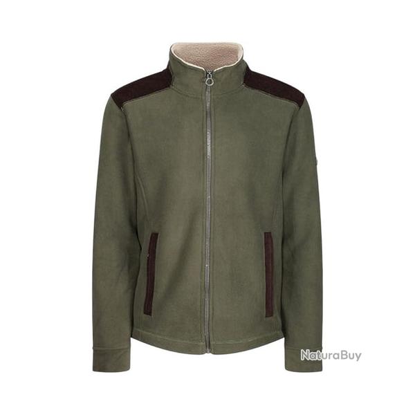 Veste polaire doubl�e sherpa pour homme  Regatta TRF666 kaki