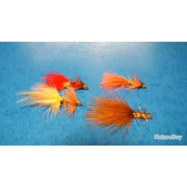 4 streamers (Wooly bugger) H 8