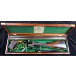 TR&Egrave;S BEAU FUSIL WESTLEY RICHARDS CAL. 16 &Agrave; BROCHE 1860 DANS SPLENDIDE COFFRE ACCESSOIRES + PROVENANC