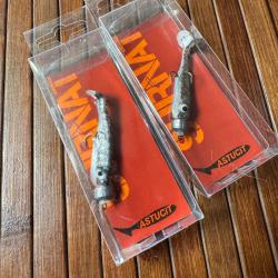 LOT PÊCHE DEUX LEURRES SURNAT TRUITE   A QUEUE 5 cm