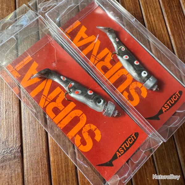 LOT PCHE DEUX LEURRES SURNAT TRUITE   FARIO A QUEUE 5 cm