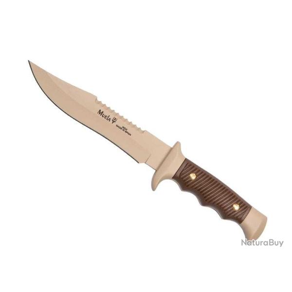 POIGNARD Dague Couteau de Chasse MUELA 5162 DESERT/MARRON 16CM INOX