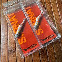 LOT PÊCHE DEUX LEURRES SURNAT TACON 4 cm