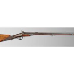 RARE FUSIL DE CHASSE &Agrave; SYST&Egrave;ME BREVET&Eacute; PLOMBEUR &Agrave; PARIS Cal. 16 &Agrave; BROCHE RAY&Eacute; GROS GIBIER vers 1860 