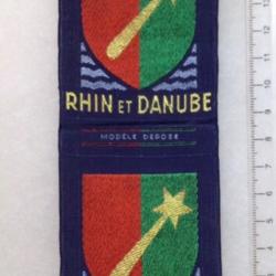 FRANCE LIBÉRATION 1944 1945 - 2 INSIGNES TISSU bevo 1° ARMÉE RHIN ET DANUBE (14) Lot de 2 insignes