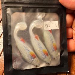 PÊCHE LEURRE SOUPLE PYRÉNÉES LEURRES & CO SOFTPERCH RÉALISTE - 7.5CM - PAR 3