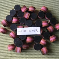 Bourres  li&egrave;ge  feutre  rose  li&egrave;ge  de  1&egrave;re  qualit&eacute;  cal  16  hauteur  14 mm