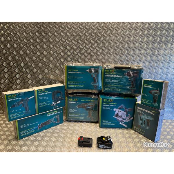 adaptateur batterie makita sur outils electrique portatif silex rida liangye schneider meterk ly777