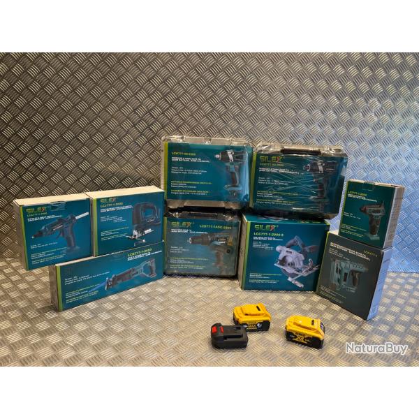 Adaptateur batterie dewalt sur outils electrique portatif silex rida liangye schneider meterk ly777