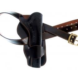 Ceinturon holster noir Guerre Civil  pour 1 revolver