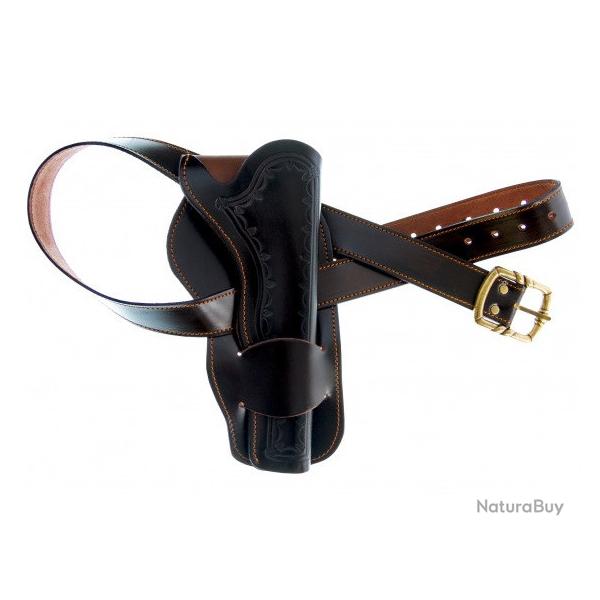 Ceinturon holster noir Guerre Civil  pour 1 revolver