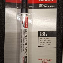 Stylo de retouche Super Black noir brillant birchwood casey