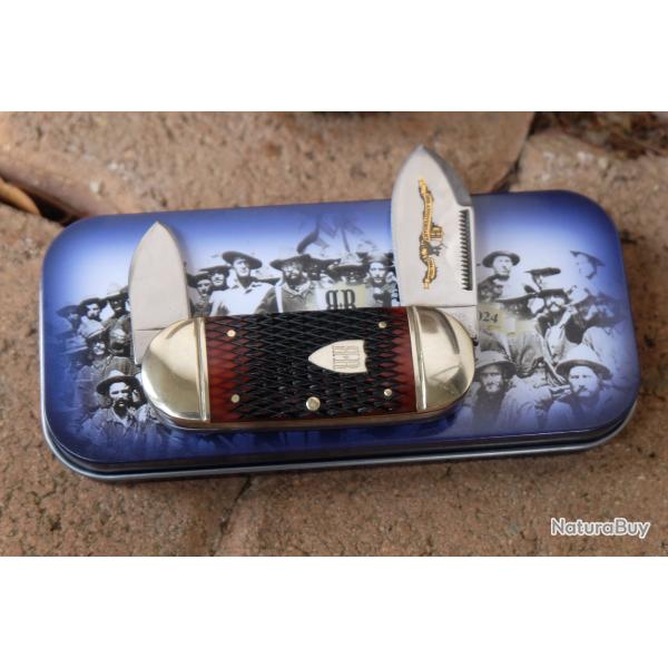 Couteau Rough Rider 30eme Anniversaire Small Sunfish 2 Lames Acier 440 Manche Os