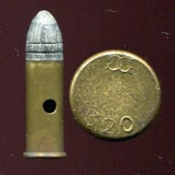 .320 long revolver - peu courante cartouche publicitaire inerte de démonstration SFM