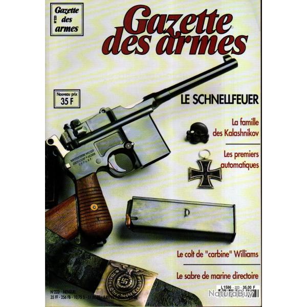 gazette des armes 223, famille kalaschnikov, lgion germina romaine espagnole, pm mauser,