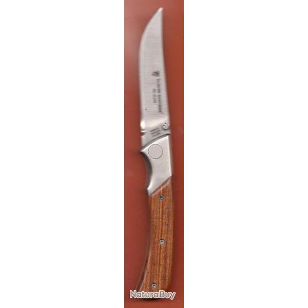 GRAND Chasse BOUTON POUSSOIR 14cm VALLERNIA Grav GRATUIT prnom Couteau