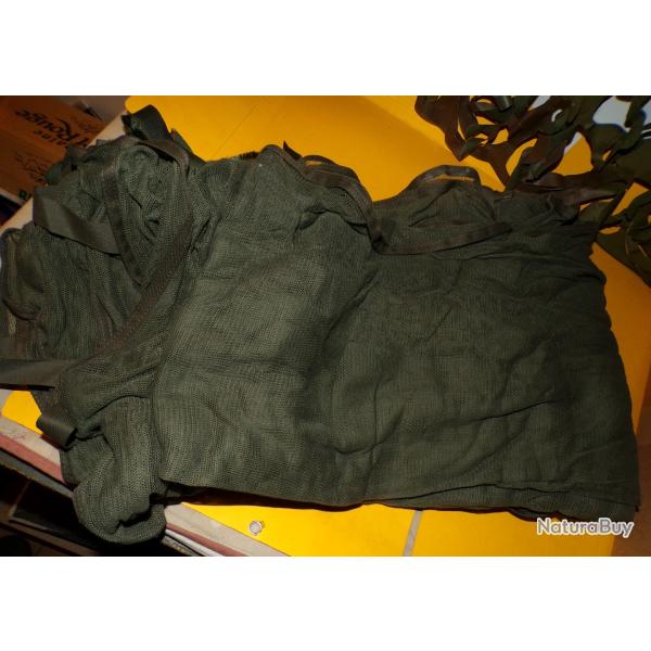 MOUSTIQUAIRE DE LIT DE CAMP DE L'ARMEE FRANCAISE POUR LIT DE TYPE PICOT A UNE PLACE , LONGUEUR 190 C