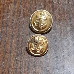 Boutons militaire troupe de marine Armée française