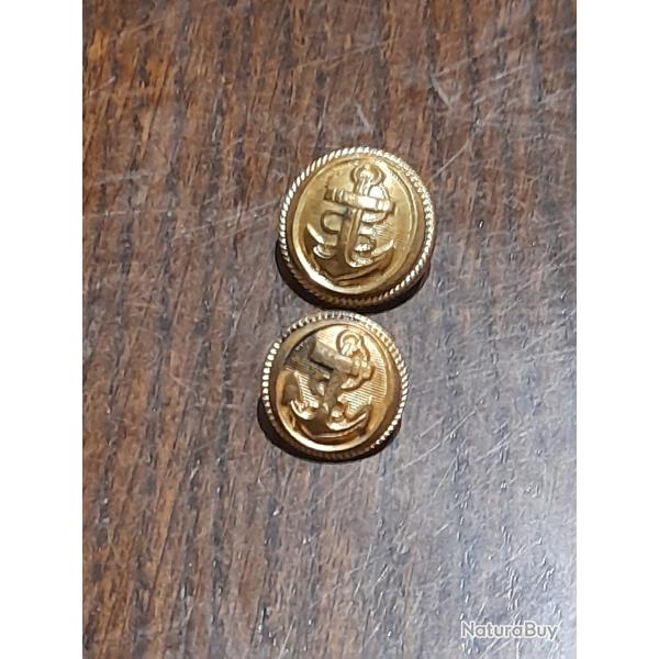 Boutons militaire troupe de marine Arme franaise