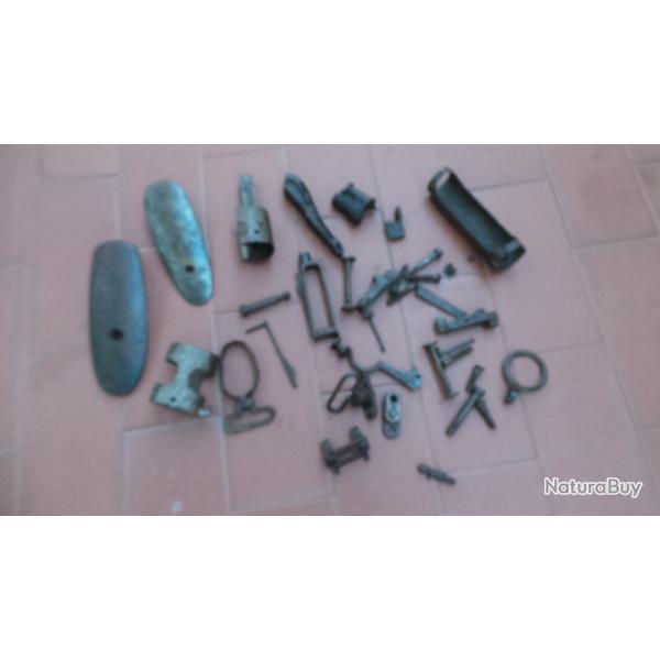 GROS LOT DE PIECES DETACHEES POUR FUSIL MAUSER G98 OU K98.
