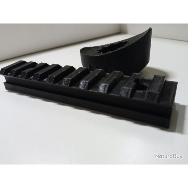 Rail picatinny + bouton punch HDS68