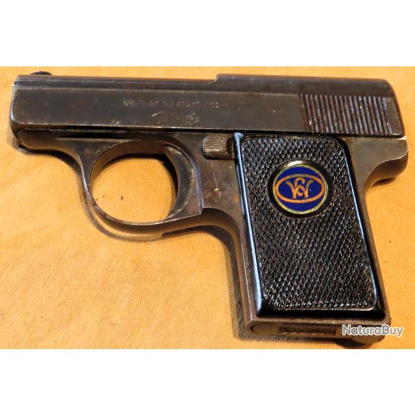 Petit pistolet Walther nr 9 calibre 6,35 mm fabrication ann�es 20