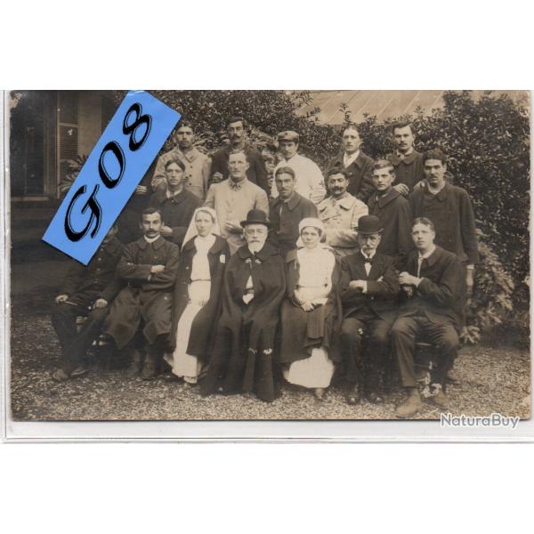 CPA - CARTE PHOTO MILITAIRE SOLDATS INFIRMIRE - N4399