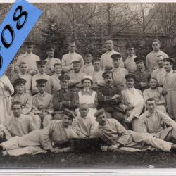 CPA - CARTE PHOTO MILITAIRE SOLDATS INFIRMIÈRE - N°4403