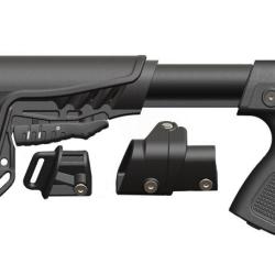 Pack DLG TACTICAL pour fusil &agrave; pompe MOSSBERG - MAVERICK : poign&eacute;e + crosse t&eacute;lescopique + adapteur 