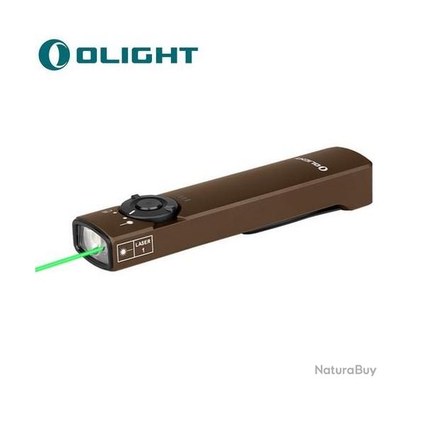 Lampe Torche Olight Arkfeld DESERT TAN- 1000 Lumens pointeur laser vert - 1 sans prix de rserve