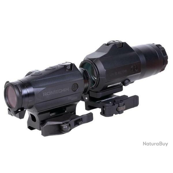 Kit combo point rouge + Magnifier Romeo 4H + Juliet 4x Sig Sauer