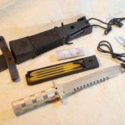 Bon Couteau de survie combat king II albainox (complet) comme neuf -  ref EBR24SUR001