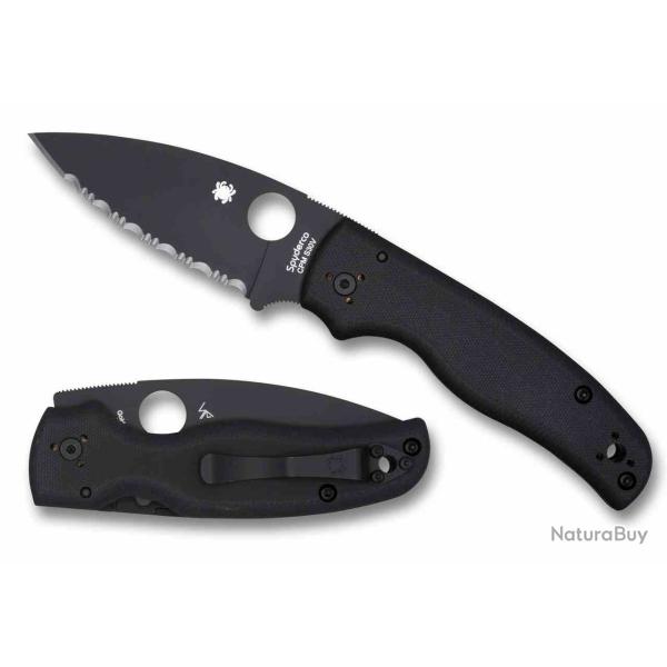 Couteau Spyderco Bodacious LAME Acier CPM S30V MANCHE G10 Compression Lock USA SC263GSBK