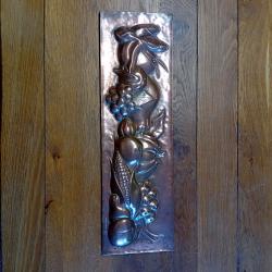 Tableau en cuivre repoussé