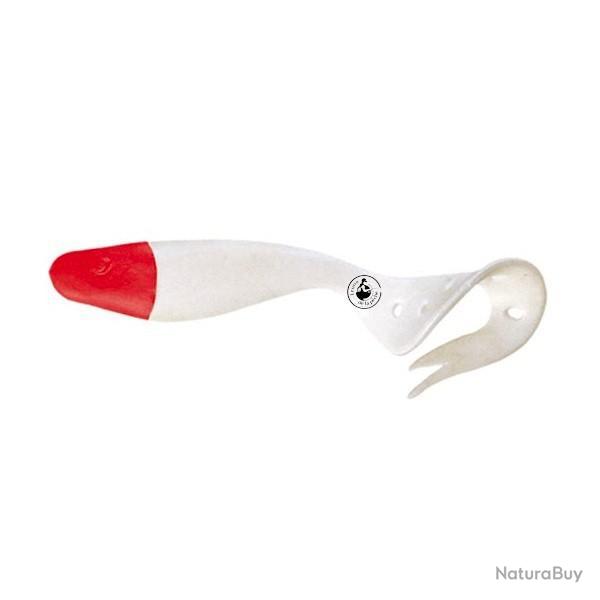 Leurre Souple Delalande Sandra 18cm 061 - Blanc Tte Rouge