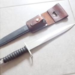 W 66856 Baïonnette Suisse FASS 57 + PF cuir premier modèle