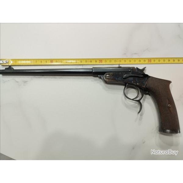 Superbe pistolet de salon 22lr monocoup en cat D.