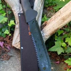 Poignard Gros Couteau Machette Bowie Outlast Alaska Lame Acier 3Cr13 Etui Nylon Trekk Survie 001