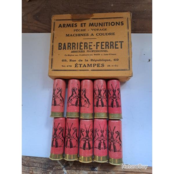 Bote de10 belles cartouches anciennes cal 12,  Spciales  Lapins