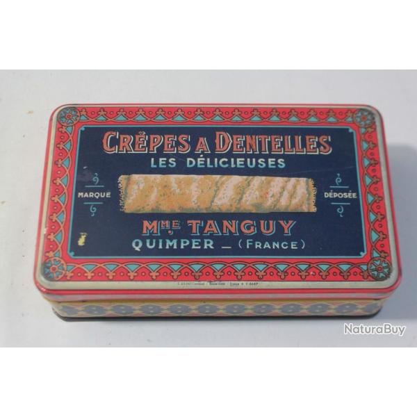 Bo�te t�le lithographi�e Cr�pes a dentelles Mme Tanguy Quimper