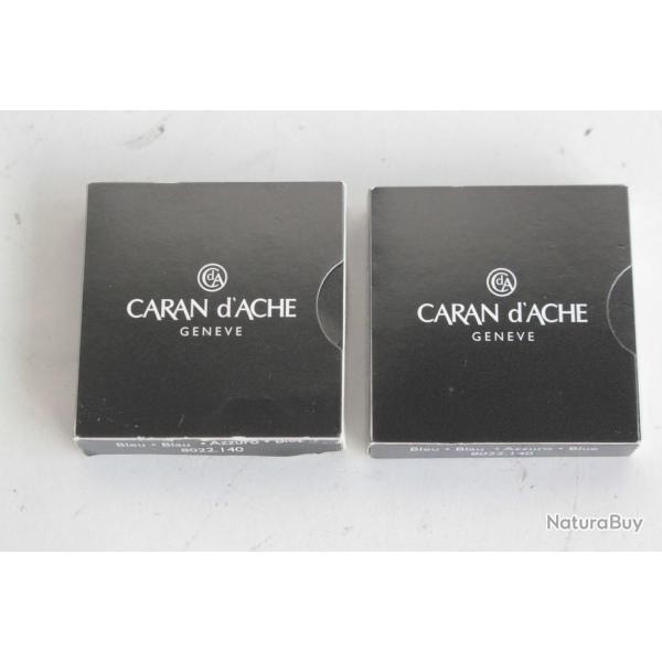 CARAN d'ACHE 10 Cartouches d'encre bleue pour stylo-plume