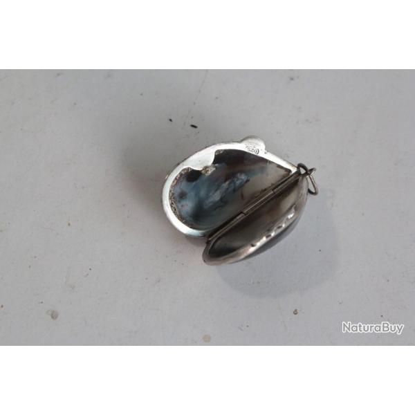 Bo�te � pilule Moule argent