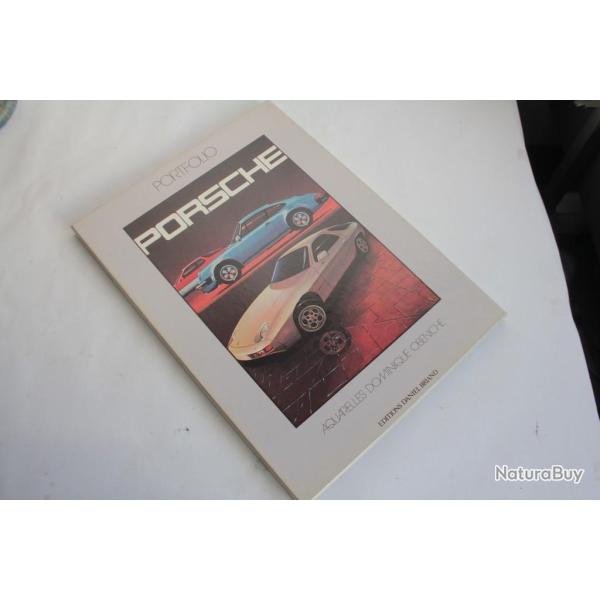 PORSCHE Portfolio Aquarelles Dominique Obeniche 1981