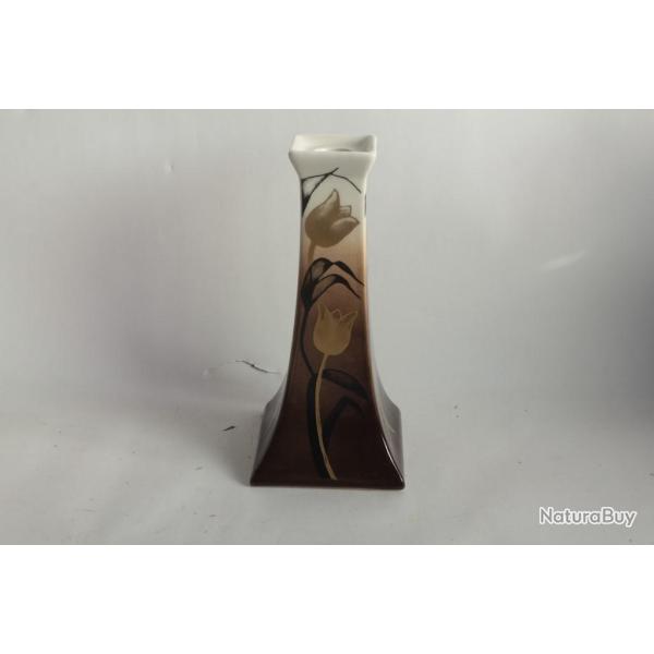 Bougeoir porcelaine Tulipe Arabia Finland Helj� Liukko-Sundstr�m