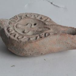 Lampe à huile terre cuite romaine Antiquité