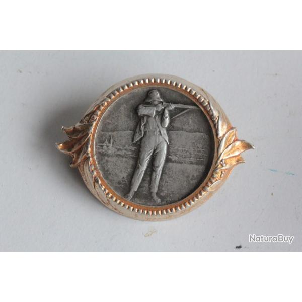 Broche Mdaille de tir argent Solothurn Zuchwil 1926 Suisse